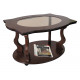 Журнальный столик Мебелик Берже 3С Темно-коричневый Темно-коричневый