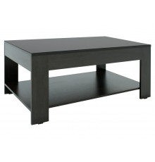 Журнальный столик Мебелик Бьюти 26 Венге / Стекло черное Венге / Стекло черное