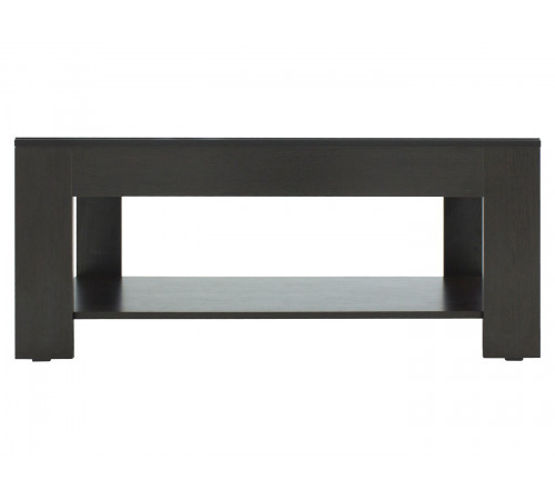 Журнальный столик Мебелик Бьюти 26 Венге / Стекло черное Венге / Стекло черное