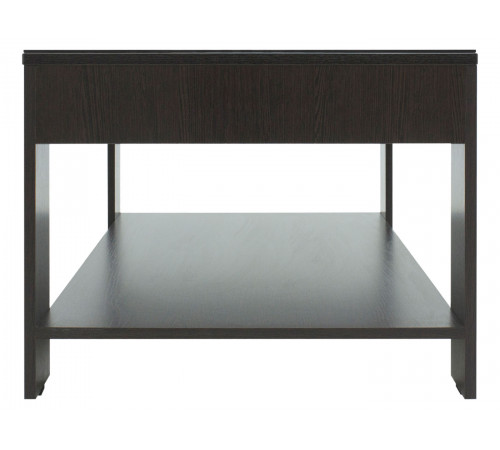 Журнальный столик Мебелик Бьюти 26 Венге / Стекло черное Венге / Стекло черное