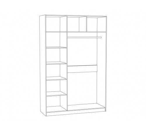 Спальный гарнитур Моби Ливерпуль Ясень Ваниль / Белый Ясень Ваниль / Белый