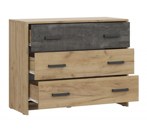 Спальный гарнитур СВ-Мебель Дублин Дуб золотой / Камень тёмный Дуб золотой / Камень тёмный