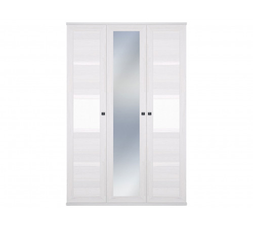 Спальный гарнитур Кураж Парма Нео 3 Ясень Анкор светлый / Экокожа белая Ясень Анкор светлый / Экокожа белая