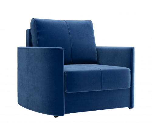 Кресло-кровать Правила мебели Амьен Синий, велюр Синий, велюр