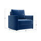 Кресло-кровать Правила мебели Амьен Синий, велюр Синий, велюр