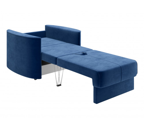 Кресло-кровать Правила мебели Амьен Синий, велюр Синий, велюр