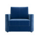 Кресло-кровать Правила мебели Амьен Синий, велюр Синий, велюр
