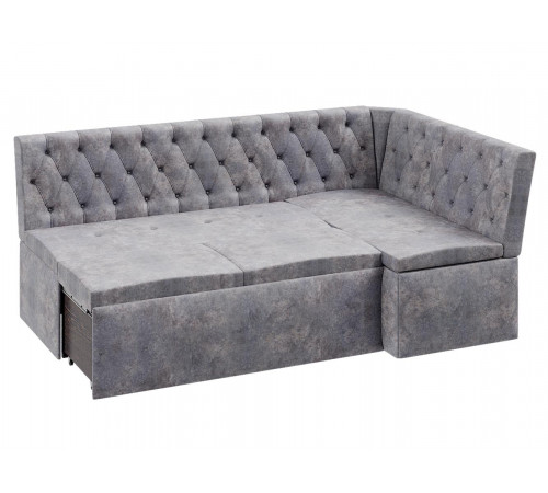 Кухонный уголок Budunov Group Марселло Серый, велюр Серый, велюр