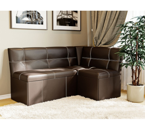 Кухонный уголок Budunov Group Камилло Коричневый, экокожа Коричневый, экокожа