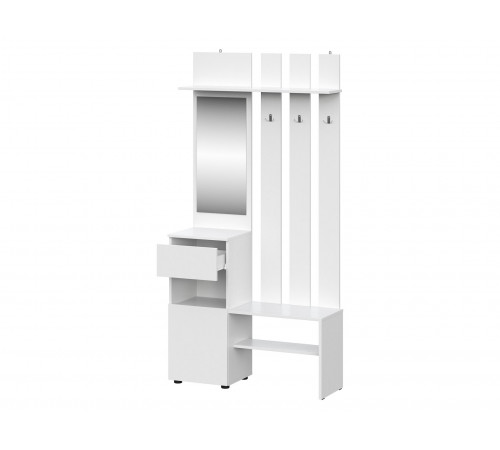 Прихожая СВ-Мебель Тайлер Белый текстурный Белый текстурный