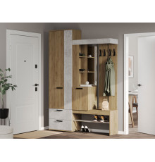 Прихожая Мебелони Трамп Дуб Крафт / Бетон Дуб Крафт / Бетон