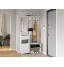 Прихожая СВ-Мебель Тайлер Белый текстурный Белый текстурный
