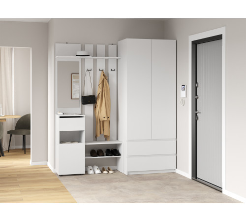 Прихожая СВ-Мебель Тайлер Белый текстурный Белый текстурный