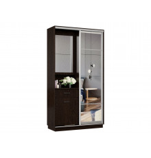 Прихожая Хочу домой Маршал Венге / Зеркало / Серебро, алюминий Левая 45 см