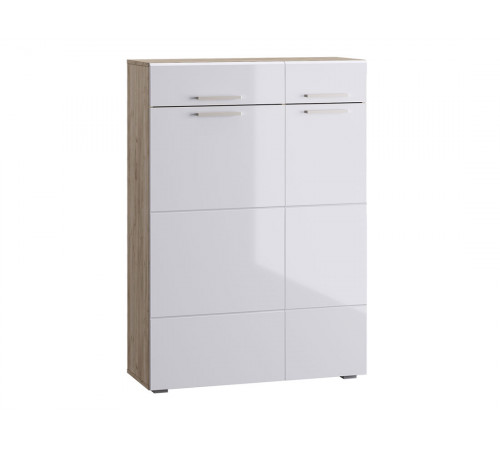 Прихожая Моби Лайн Дуб Крафт серый / Белый глянец Дуб Крафт серый / Белый глянец