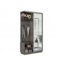 Прихожая Хочу домой Маршал Лайт Бетон / Зеркало / Серебро, алюминий Левая 45 см