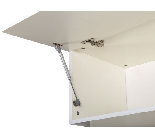 Прихожая Моби Ливерпуль Белый, поры дерева / Ясень ваниль / Белый, кожзам С карнизом