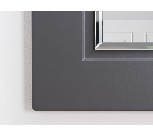 Настенное зеркало Моби Остин Серый графит Серый графит