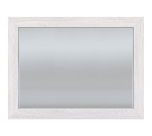 Настенное зеркало Кураж Парма Нео 22 Ясень Анкор светлый / Экокожа белая Ясень Анкор светлый / Экокожа белая