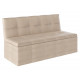 Кухонный диван БОНмебель Карлос Бежевый, экокожа Бежевый, экокожа