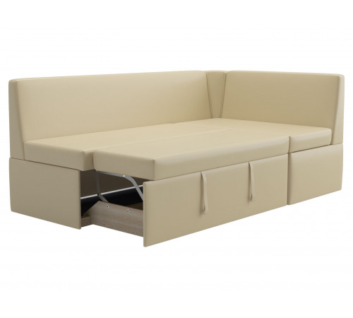 Кухонный диван Салотти Густаво, Гринвич Бежевый, экокожа Бежевый, экокожа