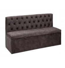 Кухонный диван Budunov Group Никола Темно-серый, велюр Темно-серый, велюр