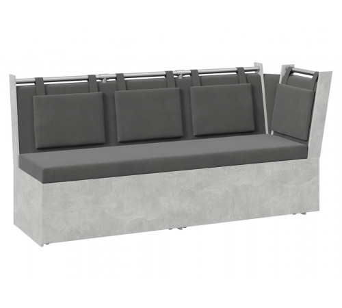 Кухонный диван Budunov Group Риккардо Ателье светлый / Серый, ткань Ателье светлый / Серый, ткань