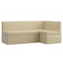 Кухонный диван Салотти Густаво, Гринвич Бежевый, экокожа Бежевый, экокожа