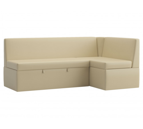 Кухонный диван Салотти Густаво, Гринвич Бежевый, экокожа Бежевый, экокожа