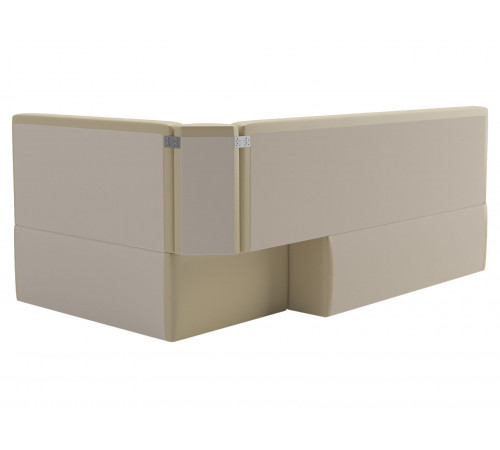 Кухонный диван Салотти Густаво, Гринвич Бежевый, экокожа Бежевый, экокожа