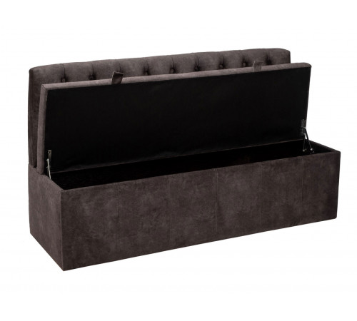 Кухонный диван Budunov Group Никола Темно-серый, велюр Темно-серый, велюр