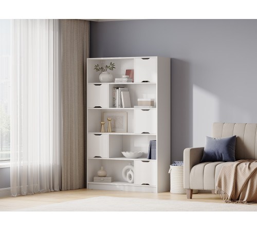 Стеллаж Правила мебели Юджин Белый С дверцами