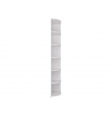 Стеллаж Кураж Парма НЕО Ясень Анкор светлый / Экокожа белая Ясень Анкор светлый / Экокожа белая