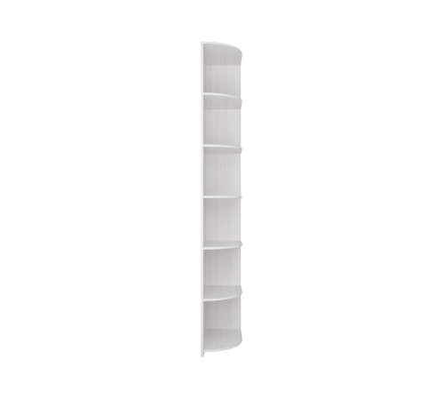 Стеллаж Кураж Парма НЕО Ясень Анкор светлый / Экокожа белая Ясень Анкор светлый / Экокожа белая