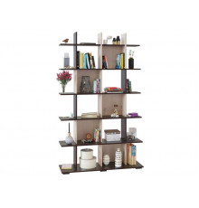 Стеллаж Сокол СТ-6 Венге / Беленый дуб Венге / Беленый дуб