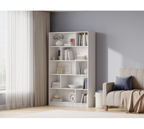 Стеллаж Правила мебели Юджин Белый Стандарт