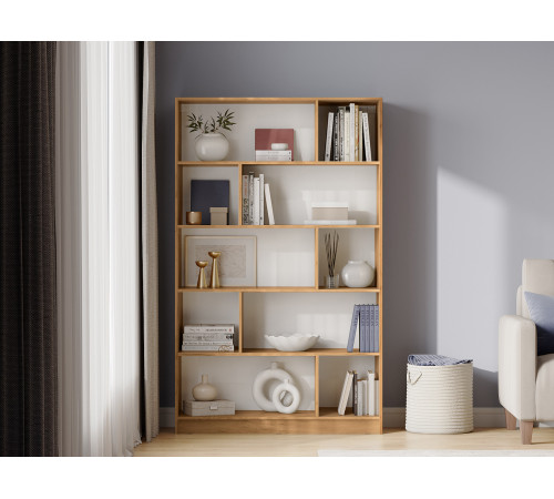 Стеллаж Правила мебели Юджин Дуб Крафт Стандарт