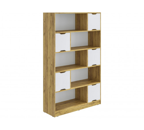 Стеллаж Правила мебели Юджин Дуб Крафт С дверцами