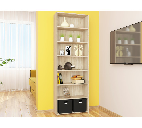 Стеллаж МК СТИЛЬ Фэнси 5 Дуб Сонома Дуб Сонома