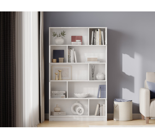 Стеллаж Правила мебели Юджин Белый С дверцами