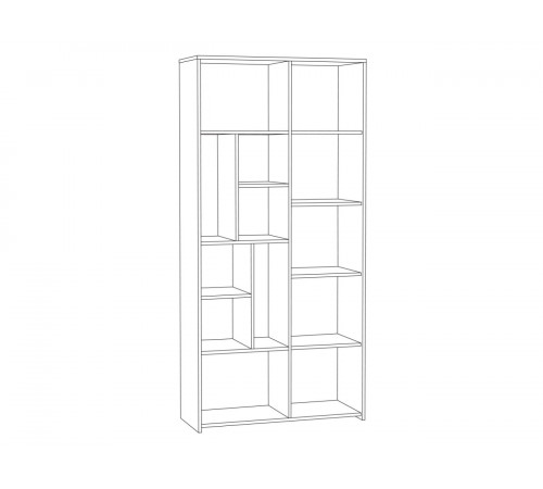 Стеллаж Моби Трувор 13.206 Дуб Гранж песочный / Интра Дуб Гранж песочный / Интра