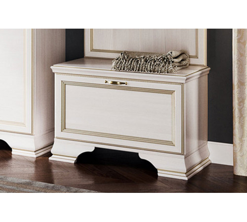 Обувница Кураж Сиена Бодега белый, патина золото Бодега белый, патина золото