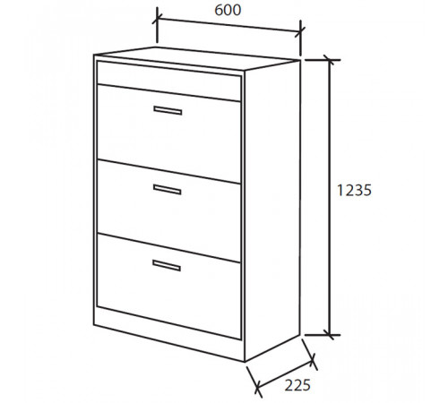 Обувница Вентал Арт Комфорт К-3 Белый Белый