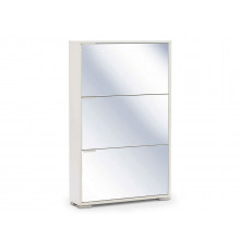 Обувница Вентал Арт Вива 3С Белый / Зеркало Белый / Зеркало