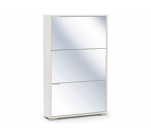 Обувница Вентал Арт Вива 3С Белый / Зеркало Белый / Зеркало