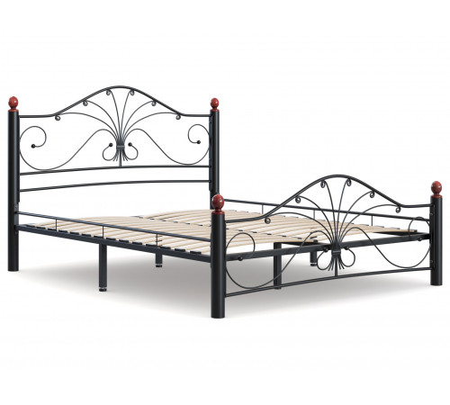 Двуспальная кровать Форвард-мебель Синди Черный, металл 140х200 см