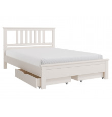 Двуспальная кровать Правила мебели Власта Льняной С ящиками 140х200 см