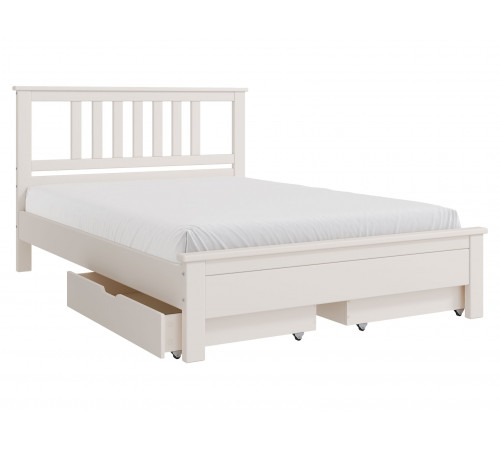 Двуспальная кровать Правила мебели Власта Льняной С ящиками 160х200 см