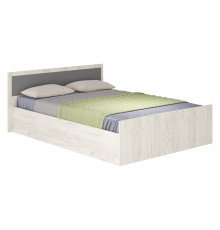 Двуспальная кровать BTS Фиеста Дуб Крафт белый С реечным основанием 140х200 см