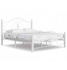 Двуспальная кровать Форвард-мебель Синди Кремово-белый, металл 120х200 см